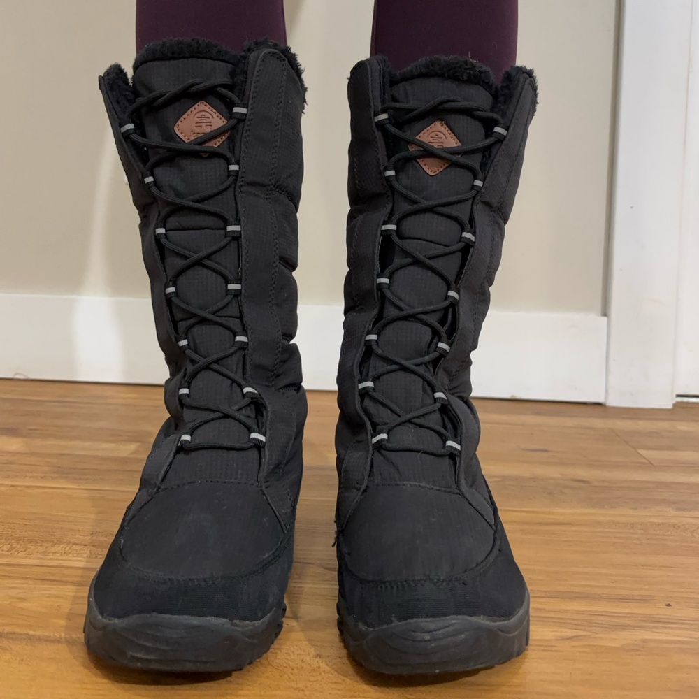 KAMIK Seattle3 Black Tall Lace-Up Winter Boot - Picture 3 of 8
